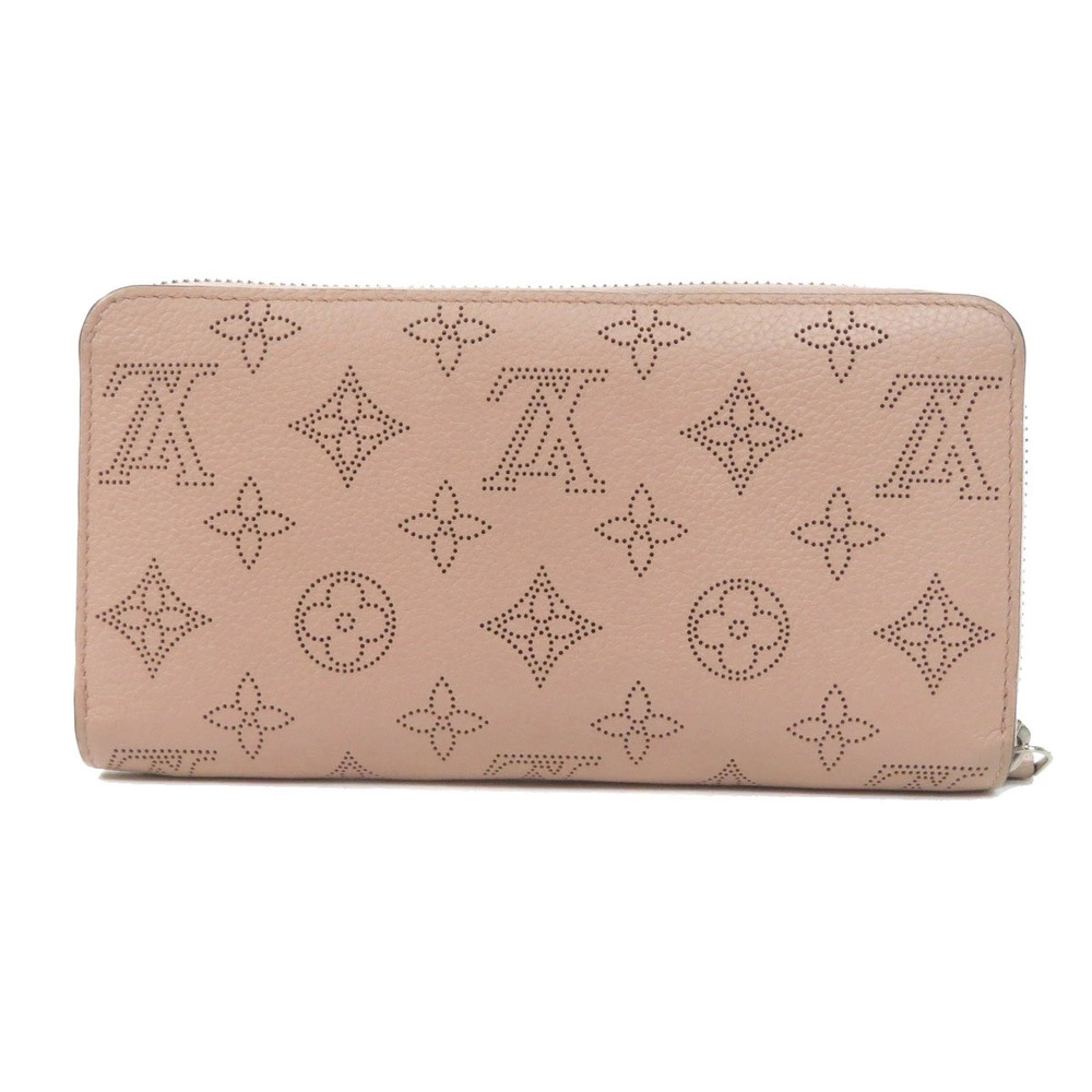 Louis Vuitton Leather Long Mahina Wallet Wallet Zippy Black
